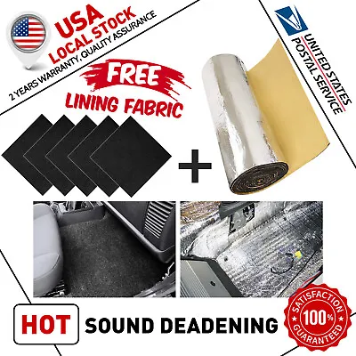 Sound Deadener Firewall Heat Shield Insulation Deadening Mat 20PCS Fabric Felt • $47.59
