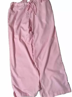 Grey's Anatomy By Barco Scrub Pants Light Pink Elastic Drawstring Waist Sz XL • $7