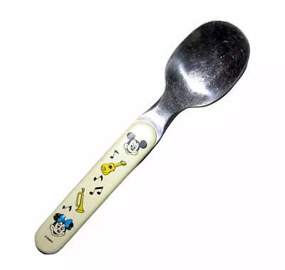 Mickey Minnie Mouse Vintage Infant Spoon Disney Stainless Steel Mid Century MCM • $0.99