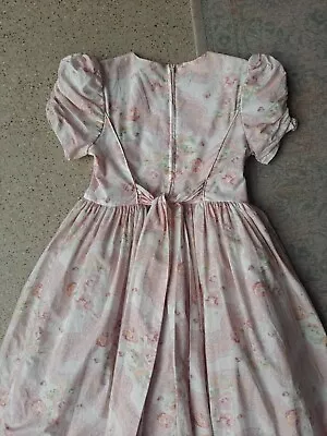 Laura Ashley Vintage Girls Dress Bridesmaid Party Floral Tulle Underskirt 7-8Y • £33