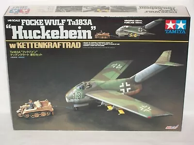 Tamiya 1/48 Scale Focke-Wulf Ta 183A  Huckebein  W/Kettenkraftrad • $80