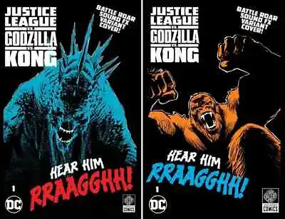 Justice League Vs Godzilla Vs Kong #1 (christian Duce Roar Sound Gatefold Set) • $33.59