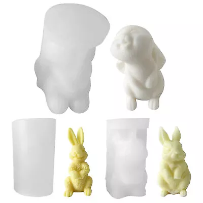 Rabbit Mold Silicone Easter Bunny Shape Fondant Cake Decorating 3D Soapbar Mold  • $12.24