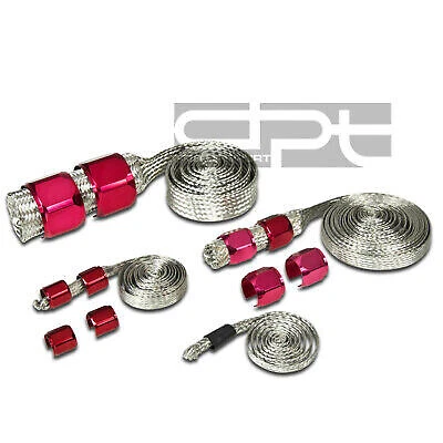 $27.88 • Buy Fit Jdm Braided Steel Hose Vacuum/fuel/radiator/heater/oil Lines Dress Up Kit