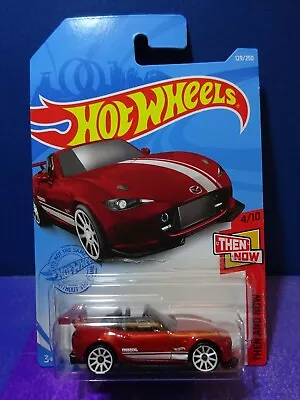 2021 Hot Wheels '15 MAZDA MX-5 MIATA In RED - HW THEN & NOW 4/10. Long Card. • $6.99