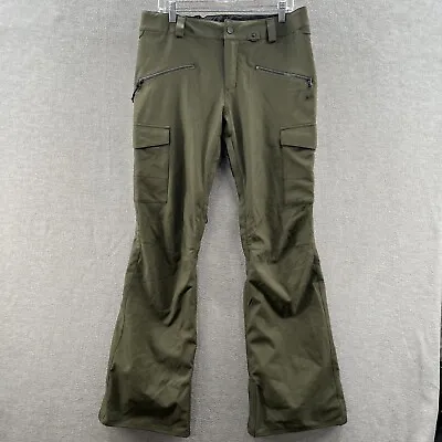 Volcom Womens Size L Green Insulated Ski Pants 15k Waterproof Breathable • $44.88