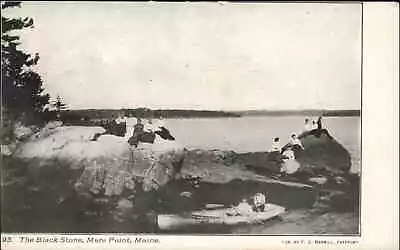 Mere Point Maine ME The Black Stone Boating C1910 Vintage Postcard • $7.46