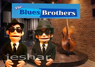 Muppet-Style     Blues Brothers   Ventriloquist Professional  Puppet • $299.99