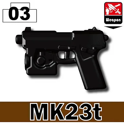 MK23T Pistol Special Force Compatible W/ Toy Brick Minifigures ARMY SWAT • $1.67