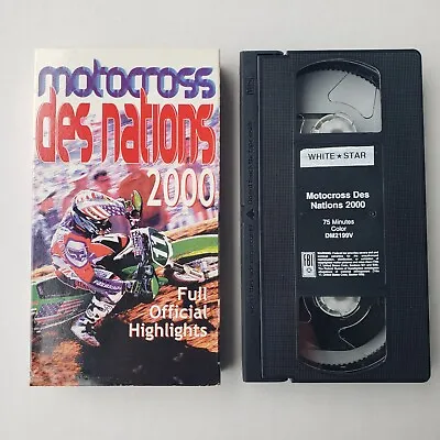 Motocross Des Nations 2000 Full Official Highlights VHS Pastrana Carmichael Rare • $49.54