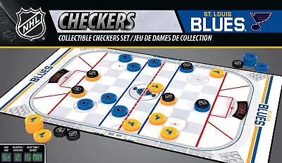 Officially Licensed NHL St. Louis Blues Checkers Board Game Ages 6+ • $19.99