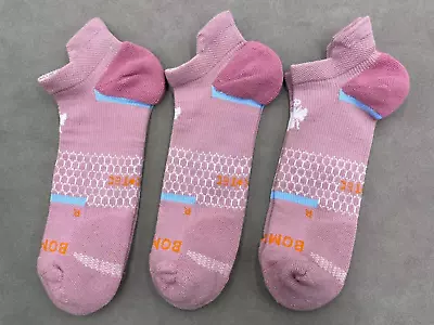 3 Pairs Bombas All-Purpose Performance Pink Ankle Socks - Size Large 9-13 • $20.89