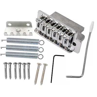 Chrome Tremolo Bridge System For Fender Stratocaster Strat Electric Guitar Parts • $23.99