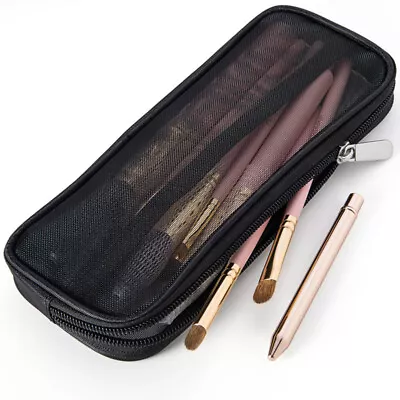 Makeup Brush Case Cosmetic Toiletry Bag Organizer Mesh Pouch Storage Beauty T-wq • £5.54