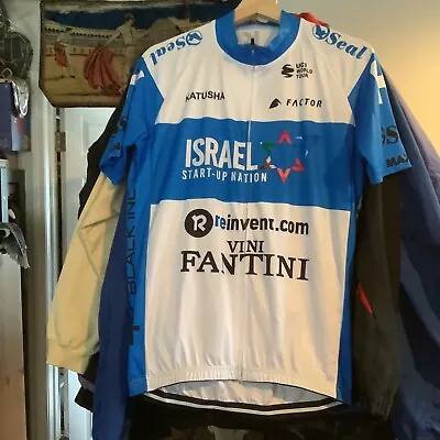 Team Israel Start Up Nation - S/S Mesh Jersey By Katusha Size Xl X-Large  • $30