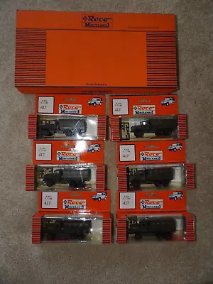 6 Roco Minitanks #417 5 Ton LKW Trucks With Box • $25.45