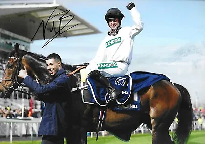 Horse Racing - Nico De Boinville - Hand Signed A4 Photograph - COA • £15