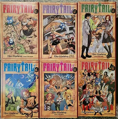 Fairy Tail Manga Lot Volumes 1-6 ENGLISH • £20.11