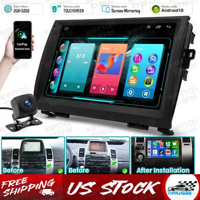 For Toyota Prius 2003-2009 Stereo Radio FM RDS Android 13 Carplay GPS Navigation • $142.28