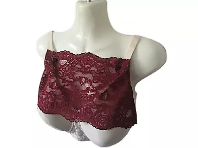 Modesty Panel Quality Stretch Lace Fabric Burgundy Wine. S/M/L/X-Large • £5.99