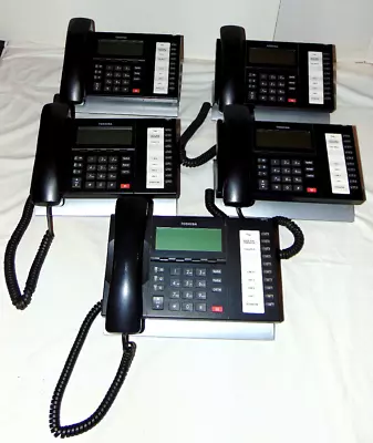 Lot Of 5 Toshiba Strada DP5022-SD 10 Button / 4 Line Business Phones Free Shipp • $65