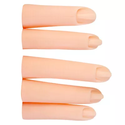 5 Pcs Manicure Fingers Nail Art Training Hand Practice Model • £8.68