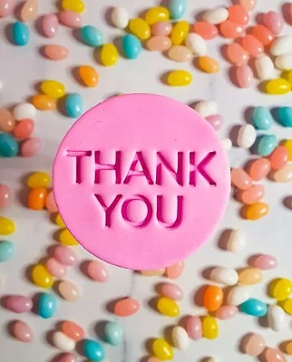 $6.95 • Buy THANK YOU Fondant Embosser Cookie Stamp Gratitude Best Teacher Wedding