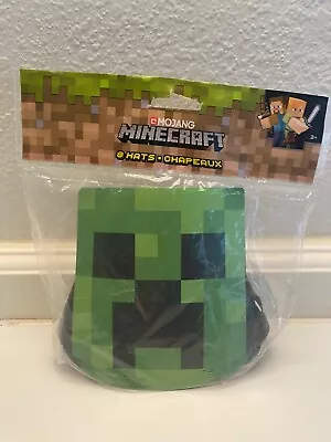 Unique Minecraft Party Hats Birthday Party Favors 8ct • $3.95