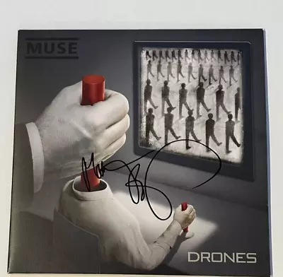 Muse Matthew Bellamy Signed Drones Vinyl Beckett Certified Bas Autographed • $329