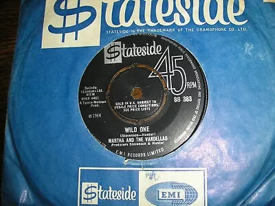 Martha And The Vandellas Wild One / Dancing Slow Stateside U.k Issue Rare • £44.99