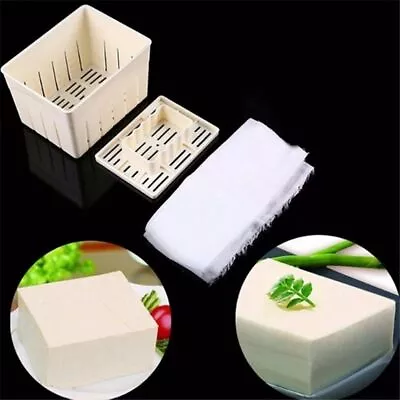 DIY Manual Tofu Maker Cheese Press Mold Kit DIY Homemade Presser Kitchen Tool • £6.86