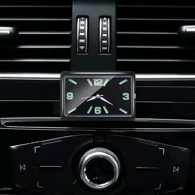Mini Luminous Car Air Vent Electronic Quartz Analog Watch Clock Auto Accessories • $8.46
