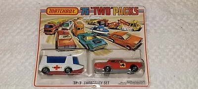 1976 Matchbox Two Packs Emergency Set TP-7 ( Non Played With)(See Description) • $29.99
