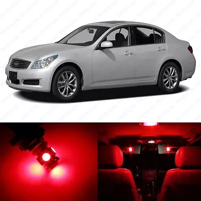 11 X Red LED Interior Light Package For 2007 - 2008 Infiniti G35 + PRY TOOL • $11.99