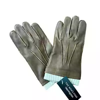 The Men's Store At Bloomingdale’s 100% Leather Gloves In Brown Sz Large NWT • $35