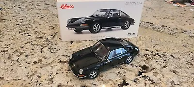  1/18 Porsche 911S Coupe Black Opening Schuco 1 18 Porsche 911 S Schuko 1973 • $159