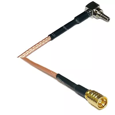 RG316 CRC9 MALE ANGLE To SMB FEMALE RF Cable Rapid-SHIP LOT • $10.74