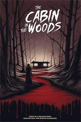 Cabin In The Woods 16x24 By Benedict Woodhead Ltd X/225 Poster Mondo MINT Movie • $90