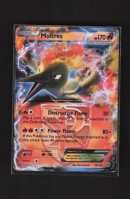 Moltres EX 14/135 Plasma Storm Ultra Rare Holo Pokemon Card • $3.99