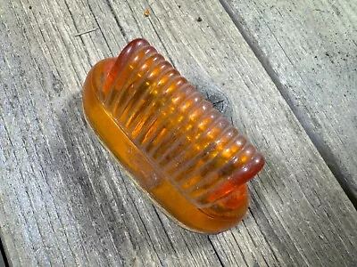 Orange Fender Rear Light Signal Lamp Vintage Bike Bicycle Dynamo Battery • $37.99