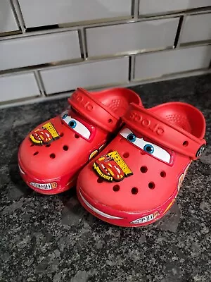 Lightning McQueen Light Up Crocs Toddler Size 10 C10 Used • $59.99