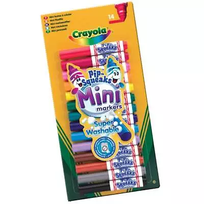 Crayola 14 Washable Pip-Squeaks Mini Markers Pens • £5.49