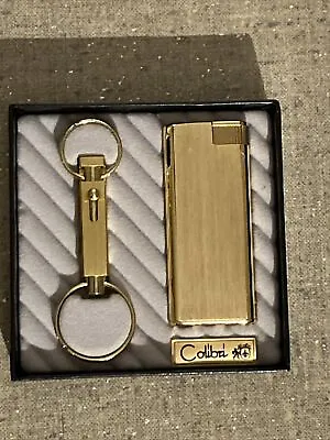 Vintage Colibri Gold Tone Lighter With Detachable Key Ring  Set #125613-24 New • $29.95