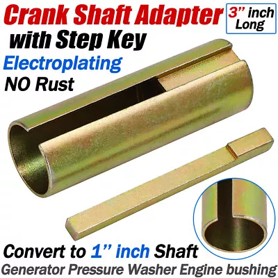 Crank Shaft Adapter 7/8 Taper To 1  To Generator Pressure Engine Bushing W/ Key • $29.67