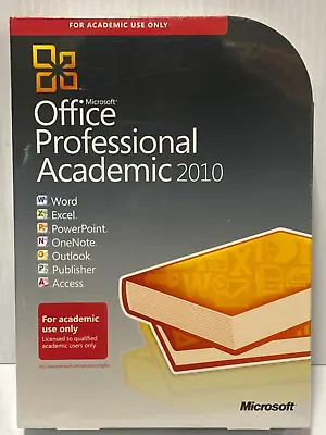 BRAND NEW - Microsoft Office Professional Academic 2010 (FC92A-4Q1940 • $94.95