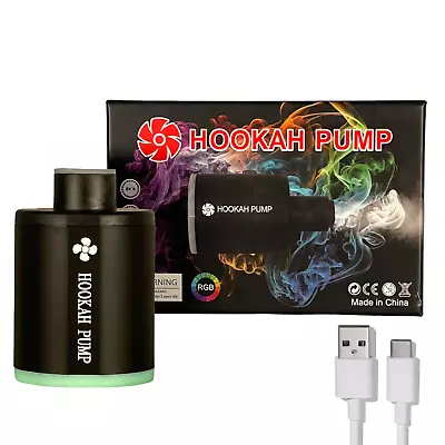 Electric Hookah Pump Mini Portable Starter Charcoal Burner Led Light Helper Kit • $18.99