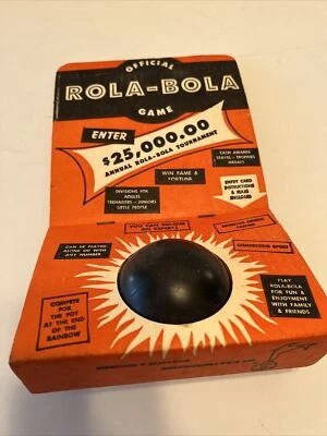 $25 • Buy Vintage Official Rola Bola Ball Toy Game Golf Bowling 1950's