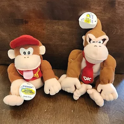 Nintendo 64 Diddy Jr Donkey Kong BD&A N64 Plush Lot Beanie Bean Bag Set Country • $36.99