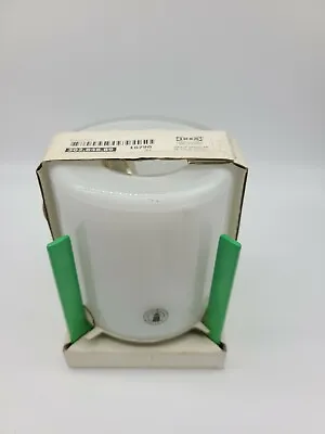 $29.99 • Buy Ikea Kopglad Tea Candle Lantern White Glass With Green Base 4 