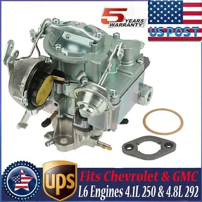 Carburetor 1 Barrel Rochester For Chevy & GMC V6 250 & 292 W/ Choke Thermostat • $105.99